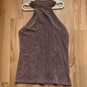 Glittery high neck top